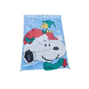 Peanuts Snoopy Woodstock Christmas Yard Flag 28"x40"